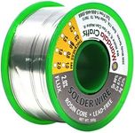 Mandala Crafts Lead Free Solder Wire with Solder Flux - 100g 0.6mm Rosin Core Solder for Electronics - Ag0.3 Cu0.7 Sn99 SAC Tin Soldering Wire for Stained Glass Electrical PCB