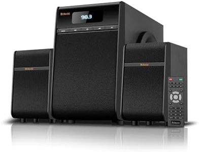 OBAGE Essential -5 2.1 Home Theatre System 80 Watt with HDMI ARC, Digital Bass Treble Control,Bluetooth 5.3v, USB,FM and AUX