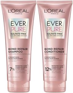 L'Oreal Paris EverPure Sulfate-Free Vegan Hair Care Kit - Shampoo and Conditioner to Strengthen and Repair Hair Bonds (Packaging May Vary)