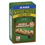 NATURE VALLEY - VALUE PACK SIZE - Double Chocolate Granola Bars, Pack of 28 Bars, No Artificial Flavours, No Artificial Colours, Snack Bars, Made with Whole Grains, 728 Grams Package of Granola Bars