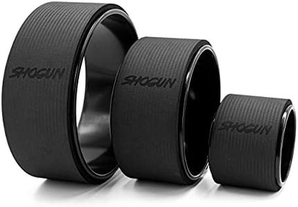 Shogun Sports Yoga Wheel. Relieve Back Pain and Improve Your Yoga Poses, Perfect for Stretching, Improving Flexibility and Backbends. (Yoga Wheel Bundle Black (6, 10 & 12"))