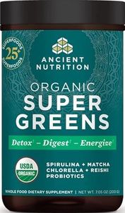 Ancient Nutrition Organic Super Greens Powder, Probiotics, Spirulina