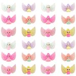 Honbay 24PCS Slime Charms Flatback Resin Charms Cartoon Style Glitter Winged Princesses Girls Embellishments for Scrapbooking, Hair Clip, Phone Case, DIY Crafts, Resin, resin