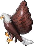 Large 3D Eagle Bird Foil Helium Balloons Animal Party Decoration Kids Birthday Party Baby Shower Decorations Childrens Toy (3D Eagle)