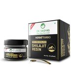 Dr. Vaidya's Herbo24Turbo Shilajit Resin | 100% Shuddha Shilajit | Pure Himalayan | >75% Fulvic Acid & 80+ Trace Elements | Boosts Stamina & Endurance | 20g