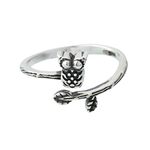 Helen de Lete Little Nightingale Vinatge Owl 925 Sterling Silver Open Ring …