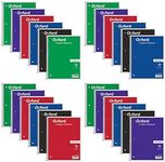 TOPS 1-Subject Spiral Notebooks, College Rule, 8 x 10.5 Inches, 70 White Sheets per Book, Cover Colors May Vary, Box of 24 (65021)