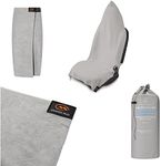 M Orange Mud Transition Wrap Extreme Waterproof Car Seat Cover and Changing Towel (Grey)