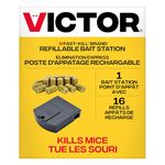Victor Fast-Kill Refillable Mouse Poison Bait Station - Mouse Poisoning Bait - Mice Poisoning Station - Reusable Rodent Bait Stations