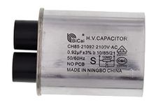 Meter Star Universal Household Microwave High Voltage Capacitor 0.92uf ch85 21092 2100V AC H.V.Capacitor 10/85/21 50/60Hz,Connect Pin 1/4" Standard Terminal