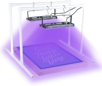 Ecoofor 2PCS 50W LED UV Light for Screen Printing with Dual Stands, Exposure Unit for Screen Printing Kit, Photo Emulsion, and Cyanotypes