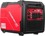 PowerSmart 4800 Watt Portable Inverter Generator with CO Protect, Gas Generator for Camping, Home Emergency Use, RV Ready 30A Output, Wheels Handle Kit