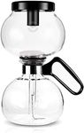 Yama Glass 8-Cup Stovetop Siphon Coffee Maker, 24 Oz Vacuum Brew, Heat-Resistant Borosilicate Glass