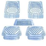 Autokaar PVC Universal Car Mat All Cars (Set of 5, Transparent)