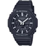 Casio GA-2100-1AER G-Shock Carbon Core Octagon Series Watch -Black