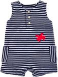 Mud Pie Boys Boy's Romper, Stripe, 