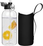 DEARRAY 1.5l Glass Water Bottle wit