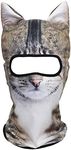WTACTFUL 3D Animal Ears Balaclava Breathable Cover Hood Face Mask Sun Protection for Skiing Snowmobile Riding Hunting Music Festivals Raves Halloween Party Activities Chinese LiHua Mao MEB-20