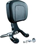 Kuryakyn 1661 Black/Chrome Multi-Purpose Driver Passenger Backrest