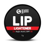 Beardo Lip Lightener for Men with Kojic Acid & SPF 30, 7g | Non-Tinted Brightening Lip Balm | Lip Balm for Dark, Dry & Chapped Lips | Men’s Lip Care for Smooth, Soft & Pink Lips