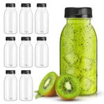 JETOP 6.8oz/200ml Plastic Bottles BPA-free 8pcs, Plastic Juice Bottles With Lids Mini Fridge Bottles With Lids Small Plastic Bottles Drink Containers for Juice Smoothie Beverages Mini Fridge