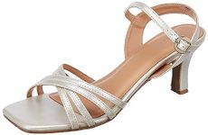 Bata Women's REX E Silver Heeled Sandal-5 Kids UK (6611015)