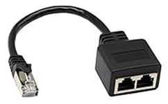 zdyCGTime 1 RJ45 Male to 2 RJ45 Female Network Y Splitter Cable,Suitable for Category 5/6 Ethernet.The output port of the RJ45 Cable doesn't support simultaneous output from two computers.