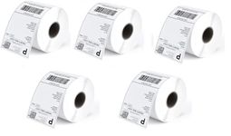 True-Ally 4x6 Thermal Transfer Chromo - 100x150 mm - 400 Labels/Roll - Perforated - (Ribbon Needed to Print) Blank Address Shipping Compatible with TSC, Zebra (Pack of 5)