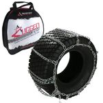 The ROP Shop | Pair of 4 Link Tire Chains 29x12x15 for Simplicity & Kubota Lawn Mower, Tractor