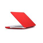 Ruban Case for MacBook Pro 13 A1278 Release 2012-2008, Matte Plastic Hard Shell Cover for MacBook Pro 13.3 inch with CD-ROM (RED)