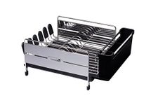 KitchenCraft MasterClass Dish Drainer, Stainless-Steel, Silver, 44.4 x 33.8 x 19.4 cm