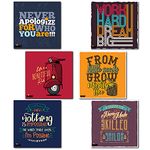 Windup Fridge Magnets - Motivational Quotes Magnet - Inspirational Quotes Magnets - 4 x 4 inch - Set of 6 (Set - D)