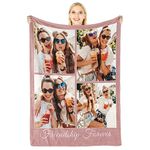 LUCKOR Personalised Gifts for Woman Sister Friend - Personalised Blanket Photo Gift for Boyfriend Girlfriend for Him Her Couple Ideas on Valentine's Day Birthday