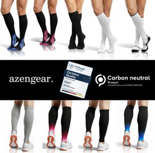 aZengear Compression Socks Black L/XL – Support for Men & Women