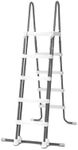 Intex 28077E Heavy Duty Deluxe Pool Ladder with Removable Steps for 52 Inch Depth Above Ground Pools