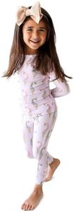 Posh Peanut Baby Pajamas Set - Toddler Sleepers Little Girl Clothes - Kids Two Piece PJ - Soft Viscose from Bamboo (Unicorn Ice Cream, 18-24 Months)