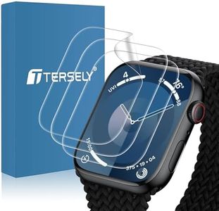 T Tersely [3 Pack] Screen Protector for Apple Watch Series 9 8 7-45 MM,Premium TPU Soft Full Coverage Film for iWatch S9/S8/S7 45mm