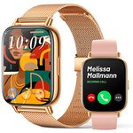 Smart Watches for Women,1.70'' Ladies Smart Watches with Bluetooth Call (Answer/Make Calls), Waterproof Sports Fitness Watch for Womens Mens with Heart Rate Sleep Monitor Compatible for IOS Android