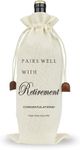 Retirement Wine Gift Bag: A Trendy and Thoughtful Present for Retirement Parties, Goodbye Farewell Leaving Gifts for Best Friend Colleagues Coworkers Boss Retirees