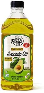 De La Rosa 100% Pure Avocado Oil, Kosher for Passover, Vegan, Non-GMO & Gluten Free, Great for High Smoke Point Cooking, First Cold Pressed Avocado Oil | 67.6 Oz (Pack of 1)