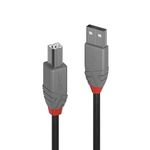 Lindy 1m USB 2.0 Printer Cable, USB-A to USB-B Cable ,Scanner and Printer cable for HP, Canon, Dell, Epson, Brother, Electric Piano, Anthra line