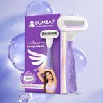 Bombae Rollplay Glow Body Razor for Women | Hair Removal for Women | For Hands, Legs, Bikini and Underarms