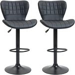 HOMCOM Bar Stools Set of 2, Adjusta