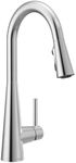Moen 7864 Sleek One-Handle High Arc Pulldown Kitchen Faucet Featuring Power Clean, Chrome