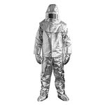 Radiation Proof Hazmat Suit Heat Resistant Clothing Fireproof Suit For Firefighters - 1000 Degree Fire Fighter Costumes - Thermal Radiation Protective Suits - Inflaming Retarding Clothes Suit Full Set