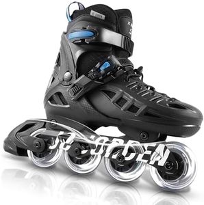 JC JORDEN Inline Skates for Women Men, 4 Sizes Adjustable Roller Skates with Full Light Up Wheels, Durable Outer Shell, Roller Skates for Kids, Adults, Girls and Boys