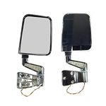 Rugged Ridge 11016.01 Door Mirror Kit, LED Turn Signals, Chrome; 87-02 Jeep Wrangler