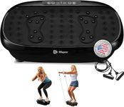 LifePro Hexaplate Lite Vibration Plate Exercise Machine with Magnetic Acupoints -Vibration Plate Machine for Full Body Workout -Vibrating Plate with Loop & Resistance Bands for Fitness