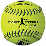 Champro Synthetic USSSA Fast Pitch Ball, Optic Yellow, 12-Inch (Pack of 12)