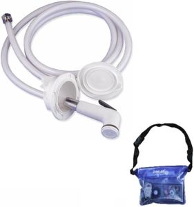 DOCCETTA CON TUBO MT 4 E CONTENITORE BIANCO ACCESSORI BARCA NAUTICA